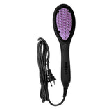 Hair Straightening Ceramic Brush - Light Purple - $49.99 - 50% OFF