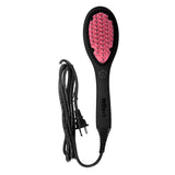 Hair Straightening Ceramic Brush - Hot Pink - $49.99 - 50% OFF
