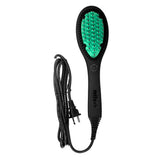 Hair Straightening Ceramic Brush - Light Green - $49.99 - 50% OFF