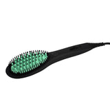 Hair Straightening Ceramic Brush - Light Green - $49.99 - 50% OFF